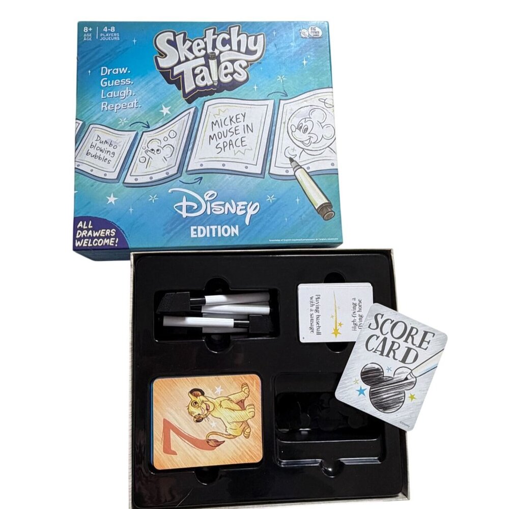 Sketchy Tales Board Game - Disney Edition-Complete-By Potato-GUC